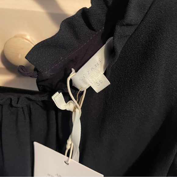 Sezane Navy Mini Dress - Picture 6 of 11